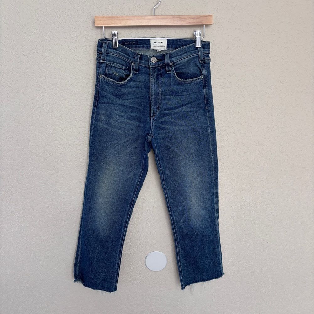 McGuire Blue Raw Hem Womens Jeans Size 27 246A